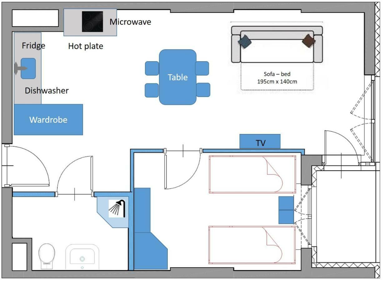 Modern Apartment In Varşovia Exterior foto